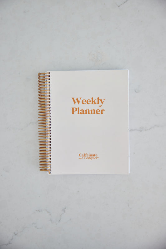 Caffeinate & Conquer™ Weekly Planner
