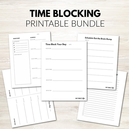 Time Blocking Printable Bundle
