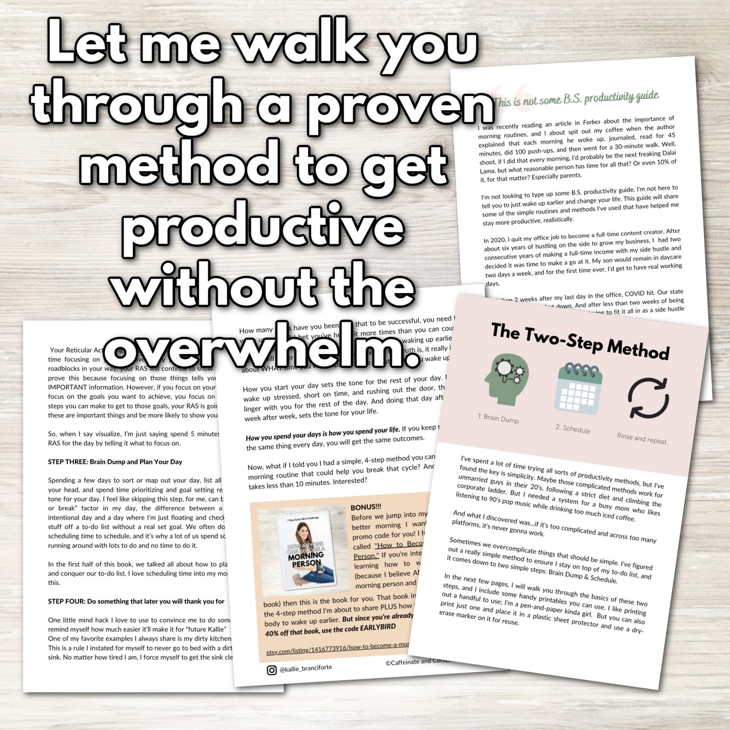 Productive Days Guide (+planner printables)