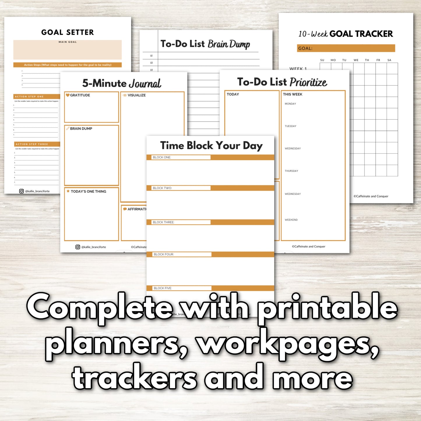 Productive Days Guide (+planner printables)