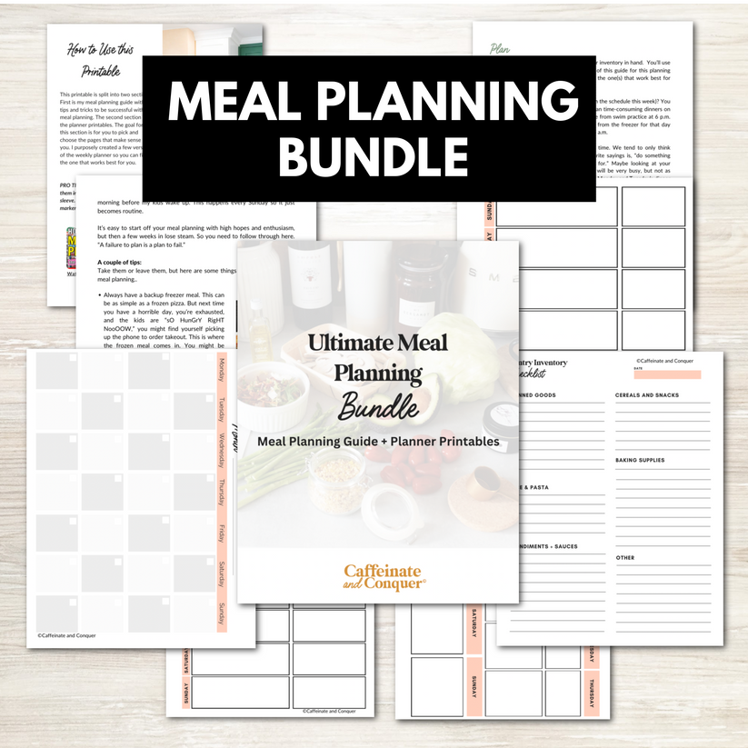Meal Planning Success – Caffeinate and Conquer