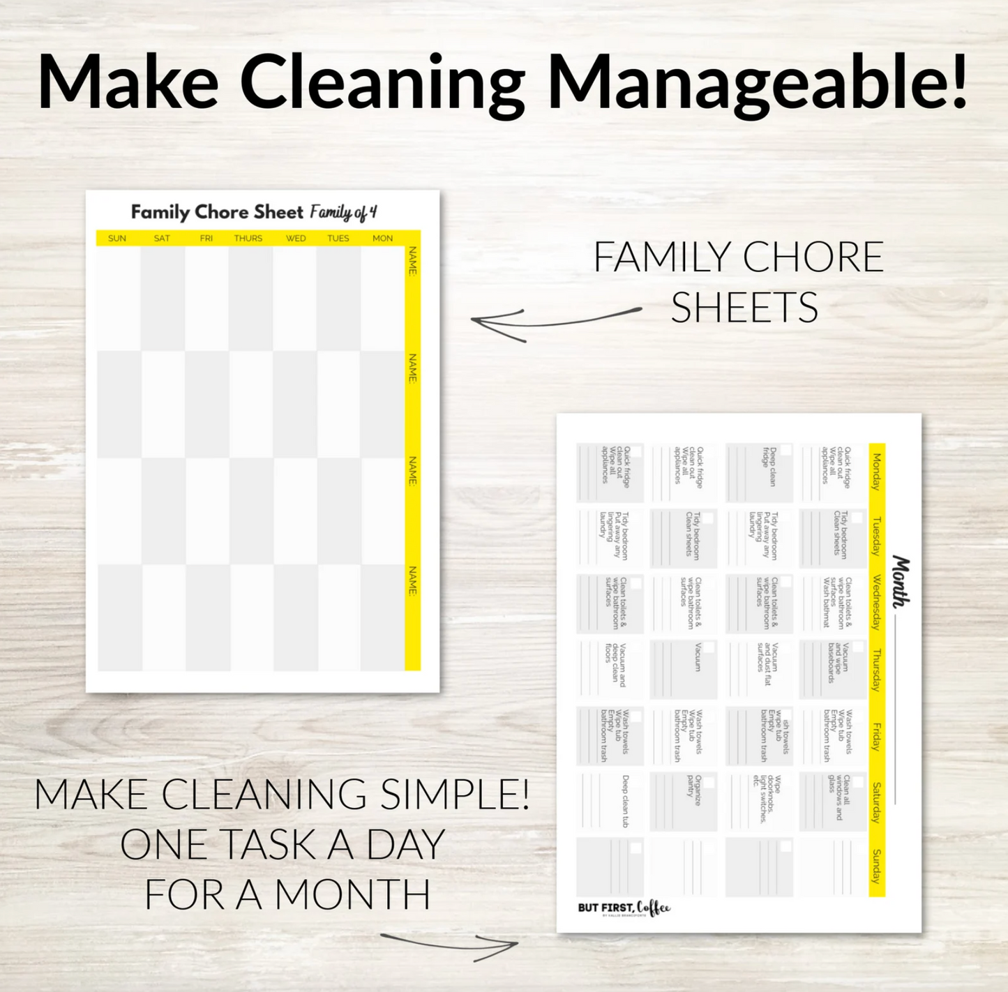 Cleaning Checklists and Schedules